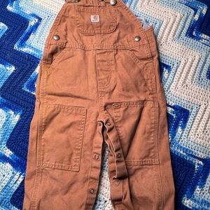 Carhartt Kids Brown Overalls 18m